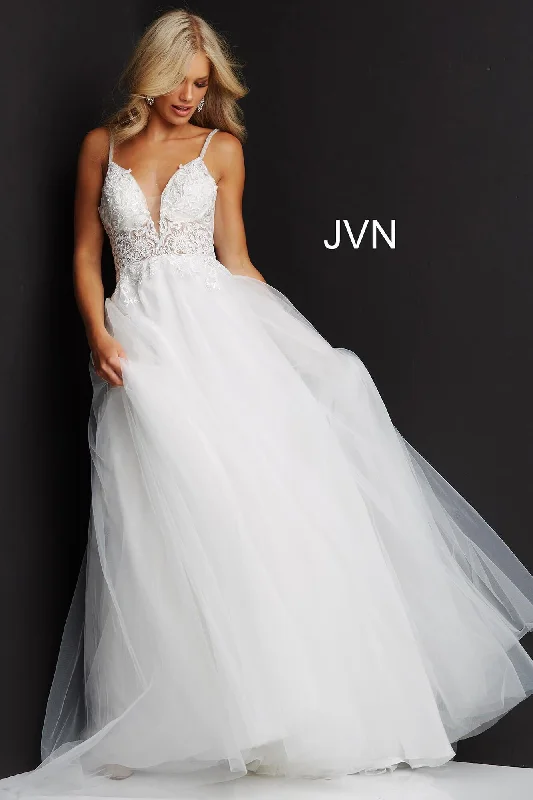 Warehouse SaleJovani 07595 Long Tulle Wedding Dress