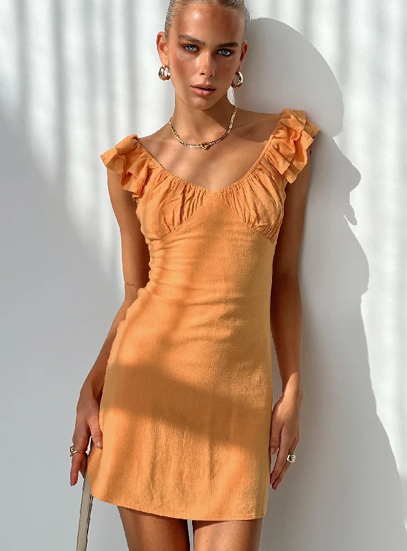 Limited Time OfferLeto Mini Dress Orange