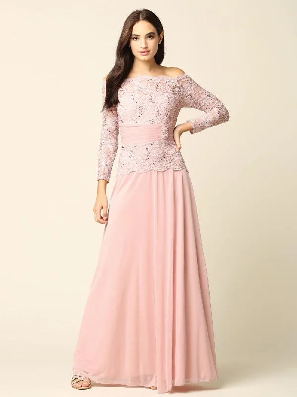 Value - for - MoneyLong Mother of the Bride Off Shoulder Formal Dress Sale