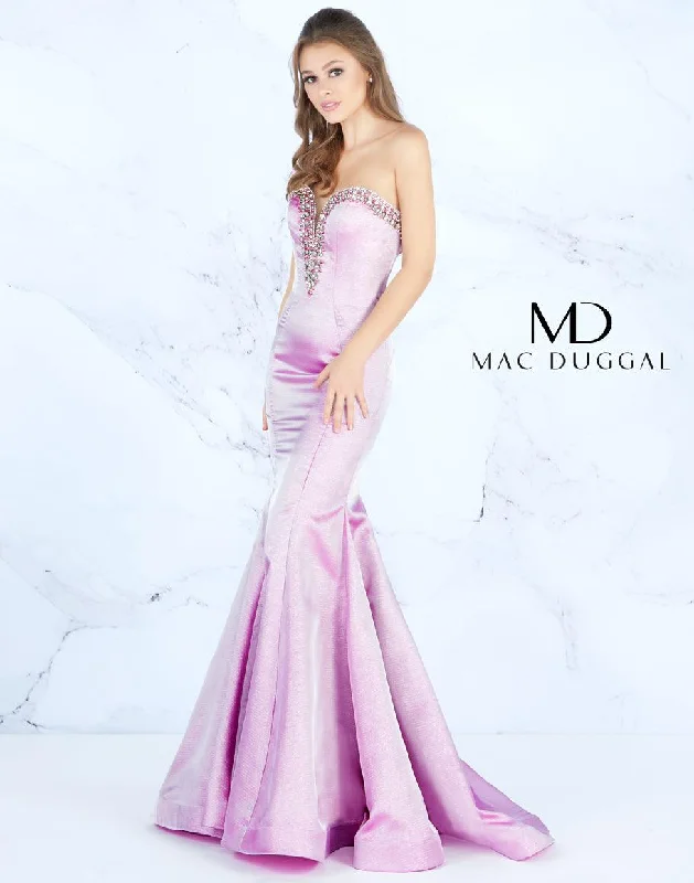 Outlet SaleMac Duggal Strapless Long Mermaid Evening Gown Prom Dress