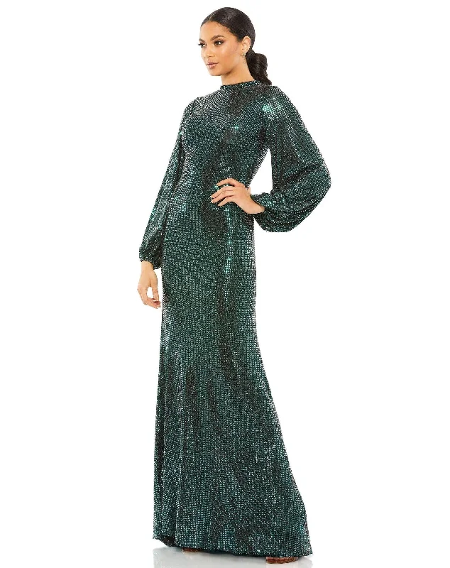 Loyalty ProgramMac Duggal 26576 Long Sleeve Formal Blouson Dress