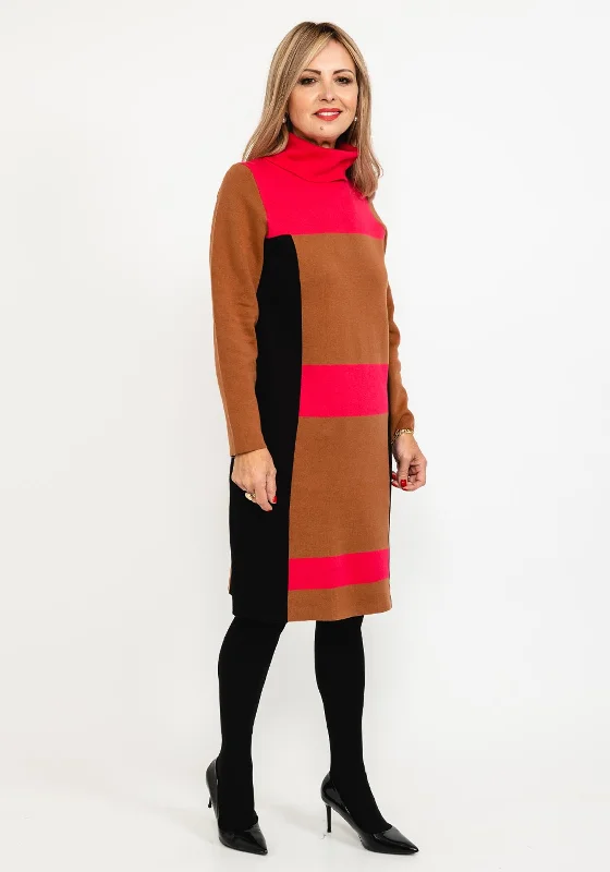 Mother's Day SaleMicha Colour Block Fine Knit Jumper Dress, Multi