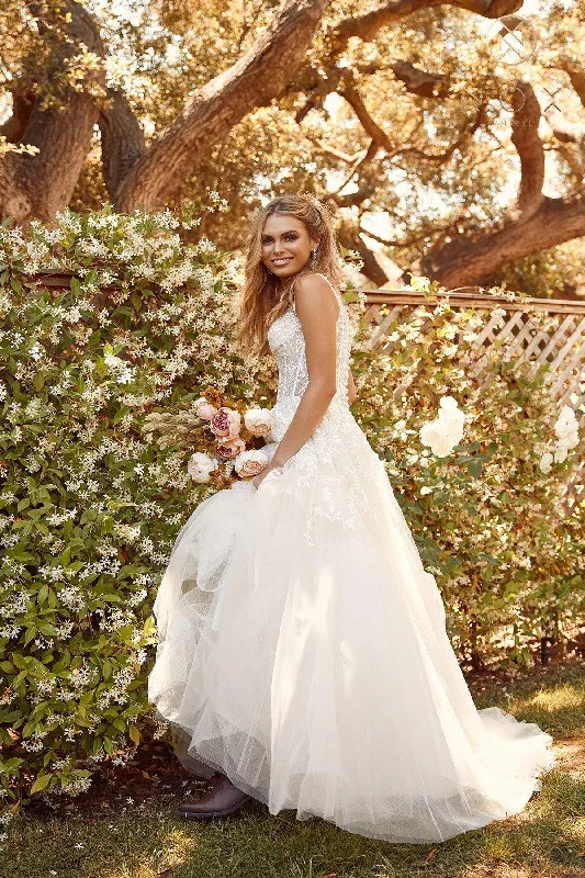 Steal of a DealOff Shoulder A-Line Long Wedding Gown