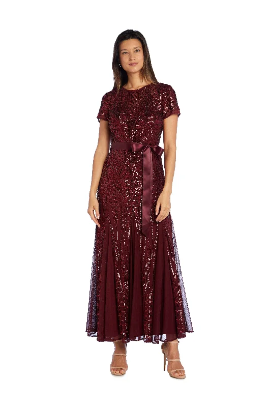 Flash DealsR&M Richards 1875P Long Formal Petite Sequins Dress