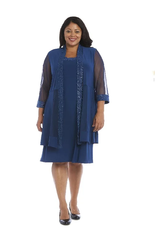 Great SavingsR&M Richards 8993W Short Plus Size Formal Dress Sale