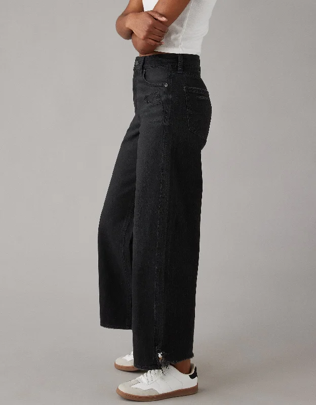 Money - Back GuaranteeAE Strigid Super High-Waisted Baggy Wide-Leg Ankle Jean