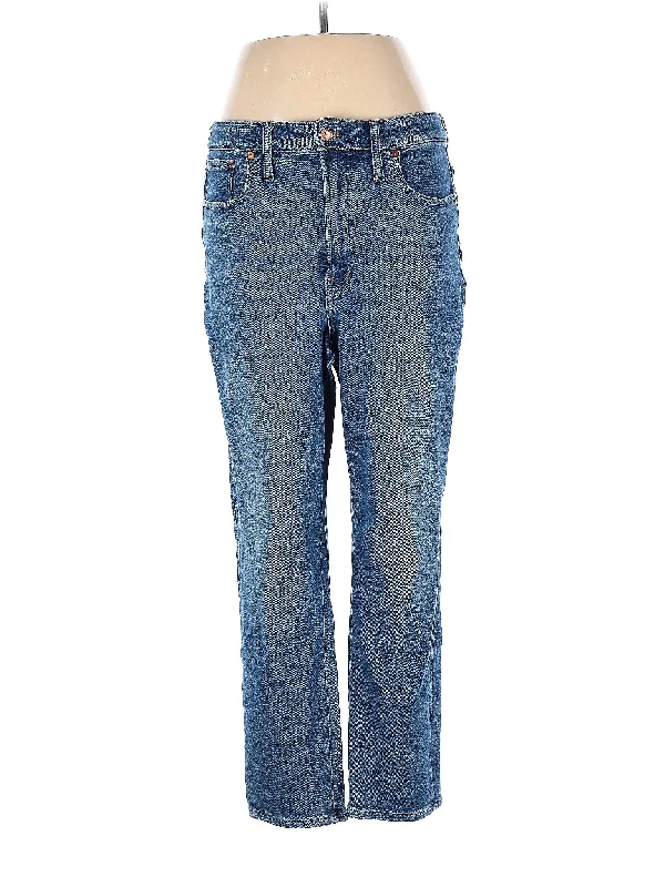 Coupon AvailableHigh-Rise Straight-leg Jeans in Medium Wash