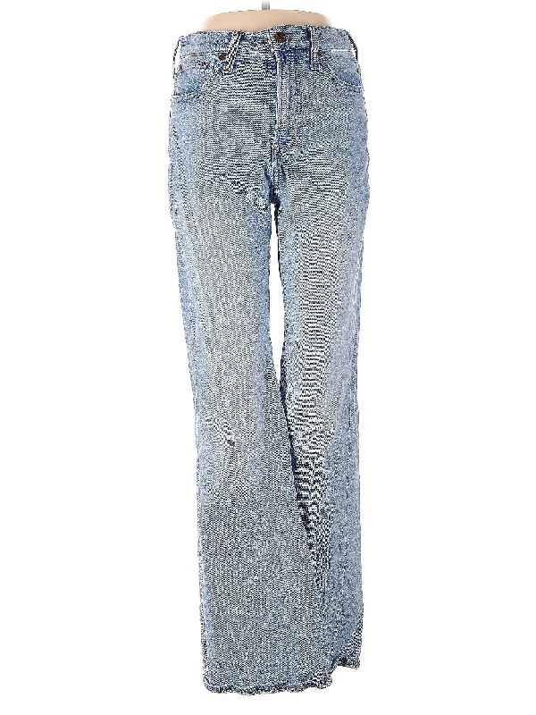 Warehouse SaleHigh-Rise Wide-leg Jeans in Light Wash