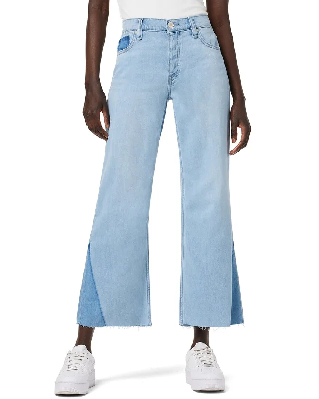 Buy One, Get One (BOGO)HUDSON Jeans Rosie High-Rise Wide Leg Crop Blue Spring Jean