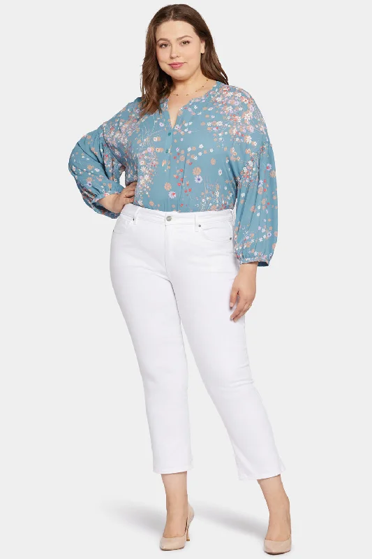 Free Gift with PurchaseMarilyn Straight Ankle Jeans In Plus Size - Optic White