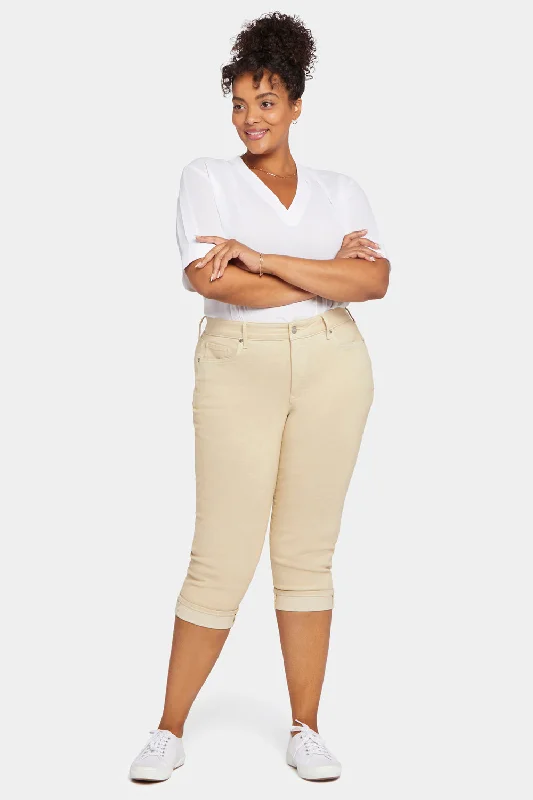 Hidden DiscountMarilyn Straight Crop Jeans In Plus Size - Butter