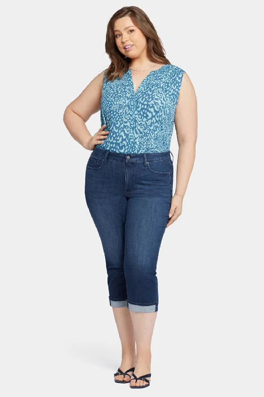 Monthly DealsMarilyn Straight Crop Jeans In Plus Size - Inspire