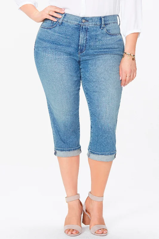 Combo DealMarilyn Straight Crop Jeans In Plus Size - Pacific