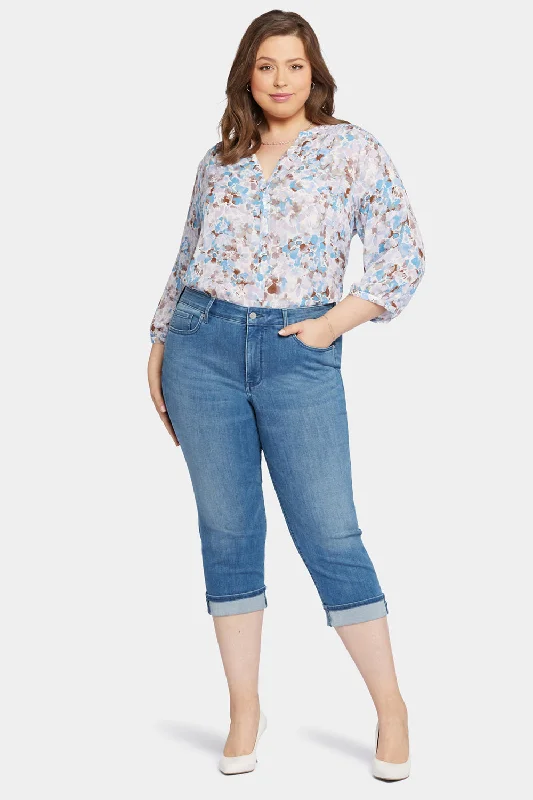 Liquidation SaleMarilyn Straight Crop Jeans In Plus Size - Stunning