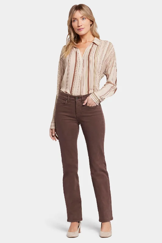 Hot DealsMarilyn Straight Jeans In Petite - Coffee Bean