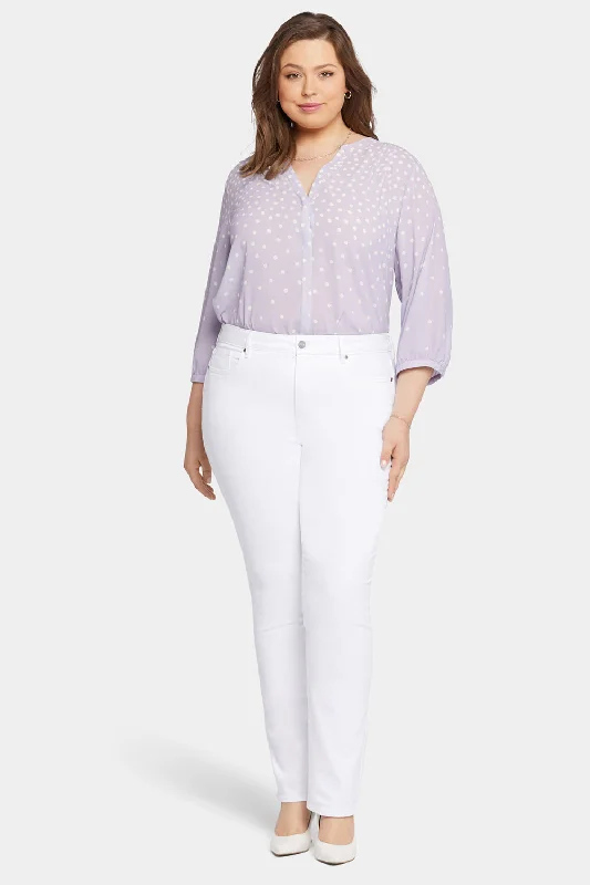 Flash SaleMarilyn Straight Jeans In Plus Size - Optic White