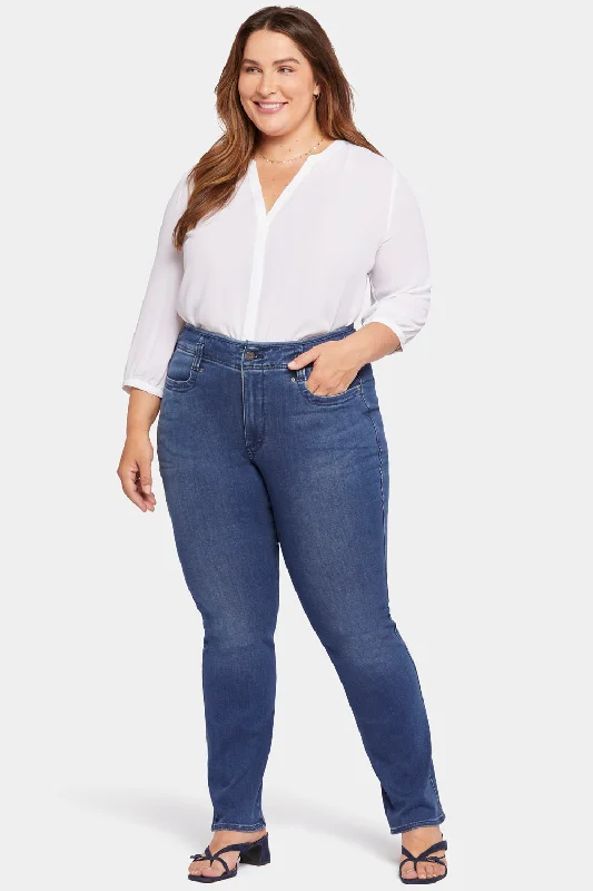 Cyber Monday SaleMarilyn Straight Jeans In Plus Size - Rendezvous