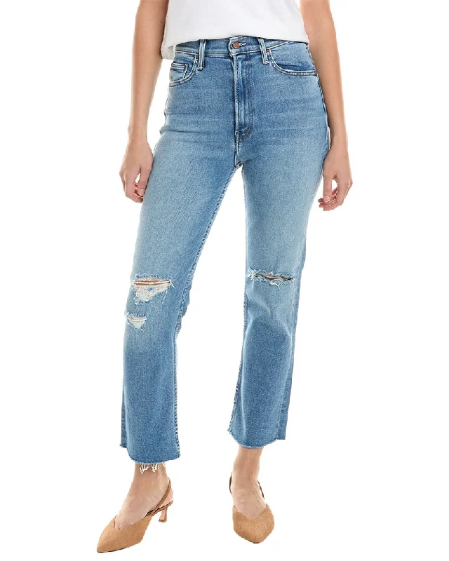 Clearance SaleMOTHER Denim High-Waist Rider Party Like A Pirate Ankle Fray Jean