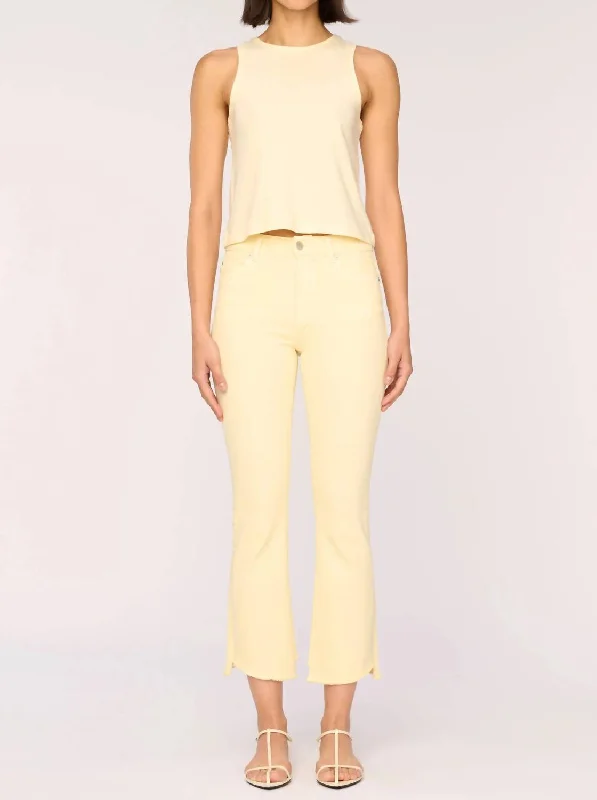 Labor Day SaleBridget Boot High Rise Pants In Pale Yellow