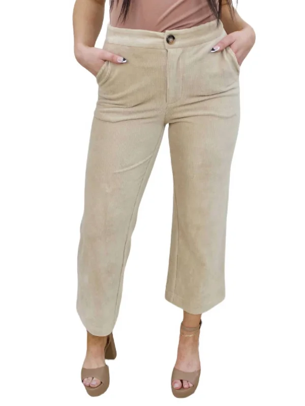 VIP SaleBruna Corduroy Pant In Beige