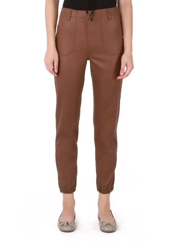 Markdown SaleCoated Jogger In Chocolate