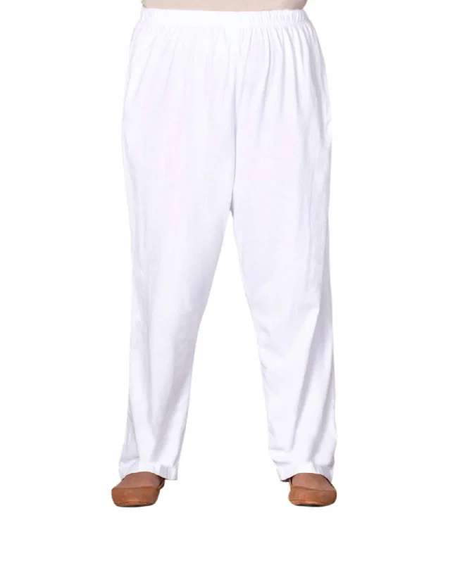 Revamp Your Home SaleCotton Relaxed Pants - Plus In White