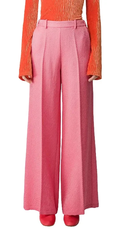 Back - to - School SaleDiagonal Structure Couture Palazzo Pants In Boreal Rose