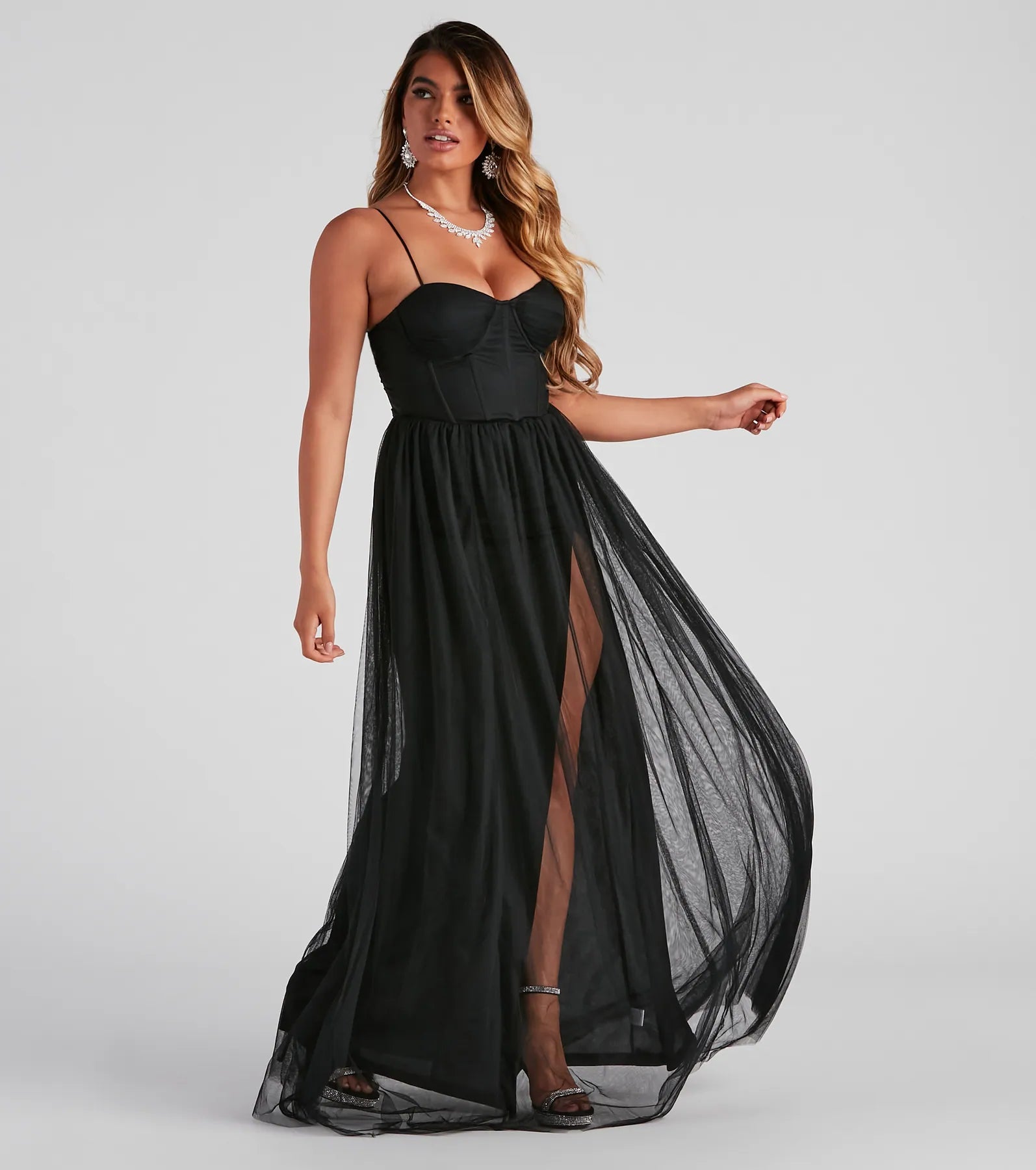 Black Friday SaleEstelle Formal High Slit A-Line Dress