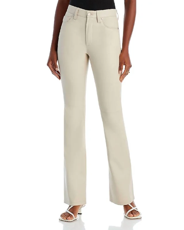 Price SlashFaux Leather Straight Leg Pant In Go Blank