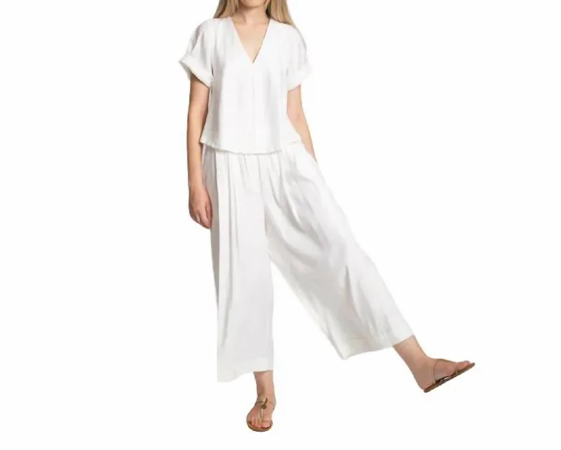 Shop Now, Pay LaterFlare Fit Pants In White