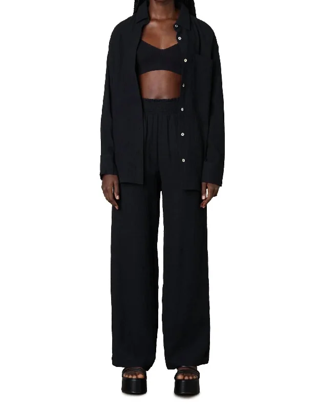 Discount OfferGauze Pants In Black