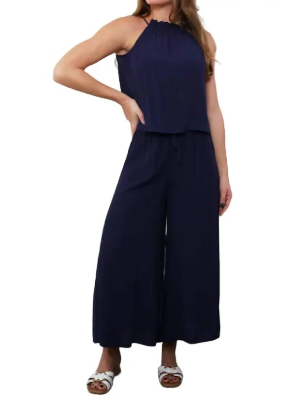 Early Bird SpecialJana Wide Leg Pants In Navy