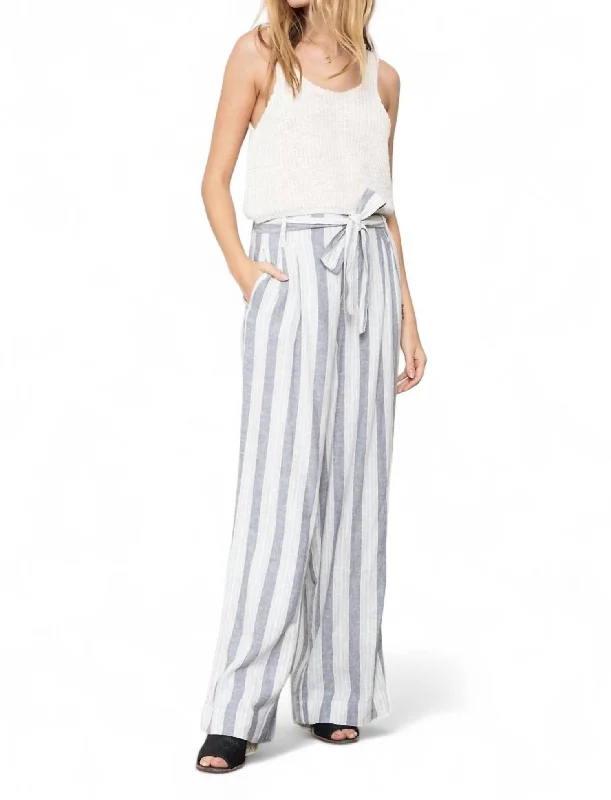 New Year SaleJess Wide Leg Pant In Laguna Stripe