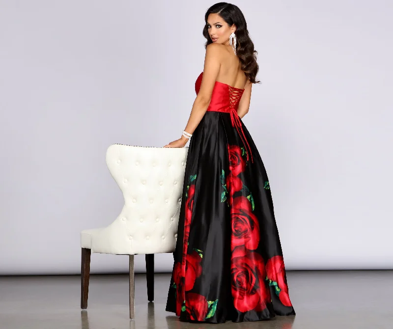 Renew Your Look SaleMacie Strapless Rose Ball Gown