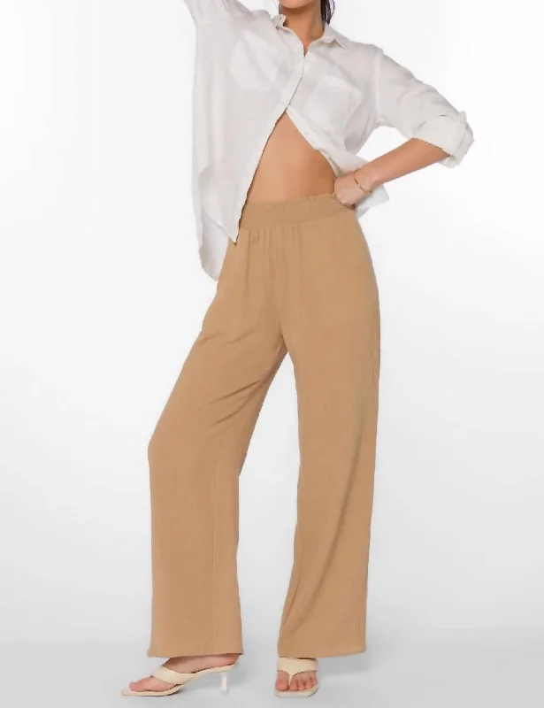 Weekly DealsMorelle Wide Leg Pants In Tan