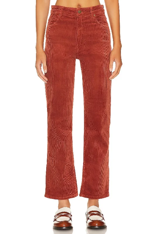 Holiday SaleOriginal Straight Corduroy Pant In Brick