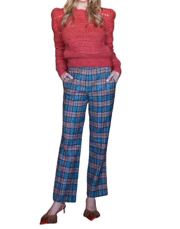 Money - Back GuaranteePlaid Pants In Mountain Blue