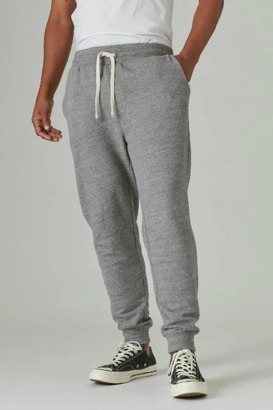 Sale EventSueded Terry Joggers In Heather Grey