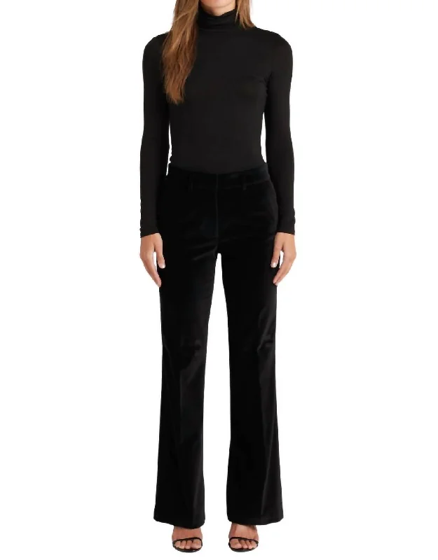 Early Bird SpecialVelvet Trouser In Black