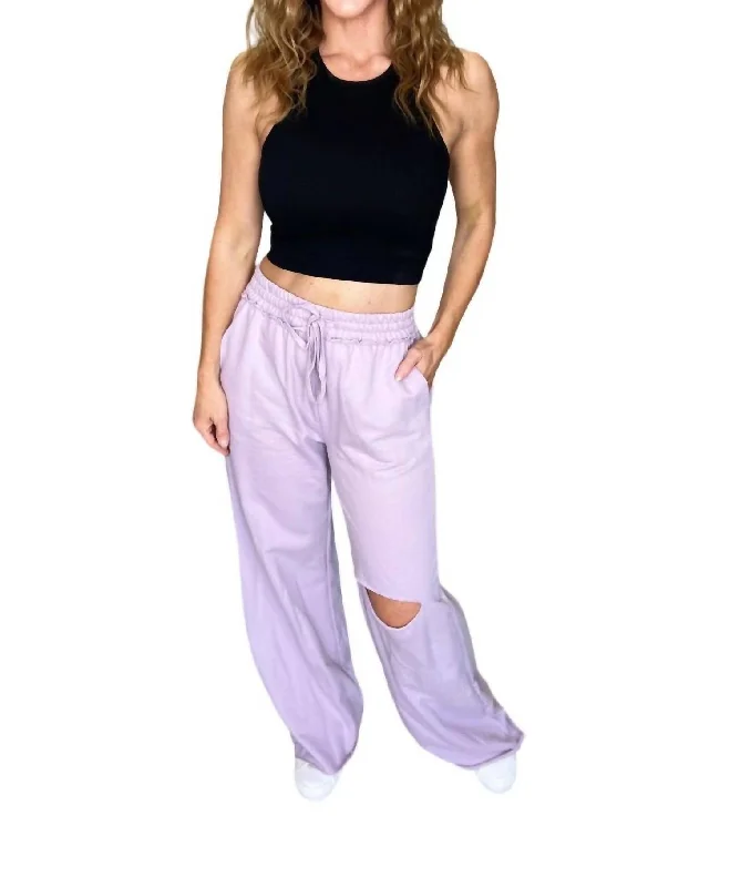 Fall SaleWeekend Hero Wide Leg Sweatpants In Dusty Lavender