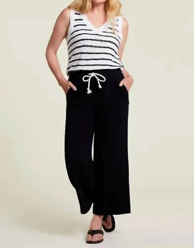 New Year SaleWide Leg Pants In Black