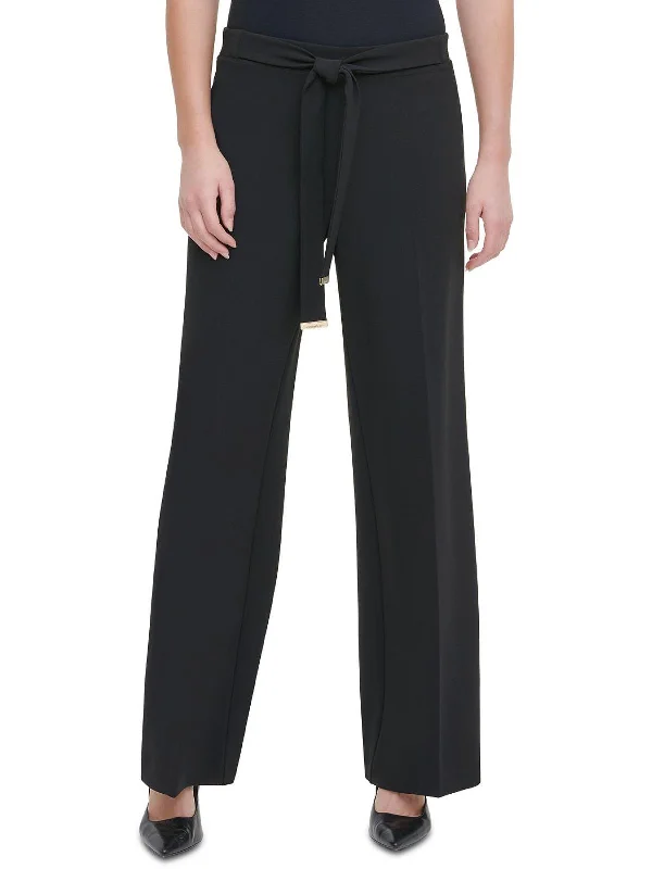 Steal of a DealWomens Banded Tie Front Wide Leg Pants