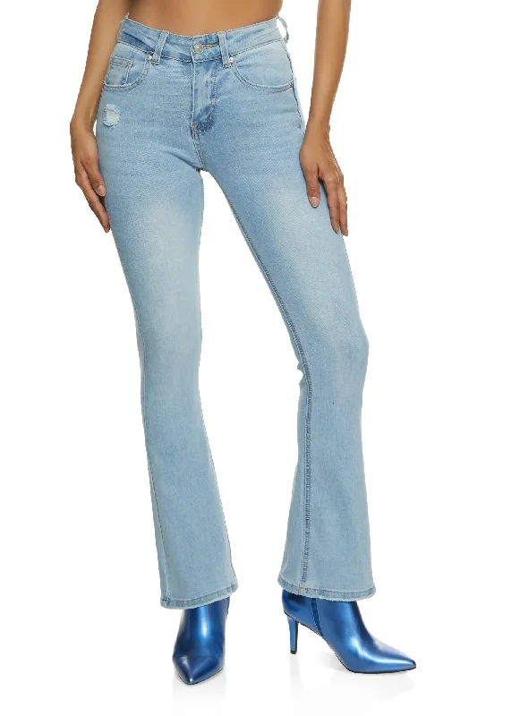 Unbeatable PricesWAX Whiskered High Waist Boot Cut Jeans