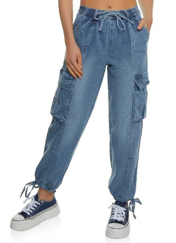 Warehouse SaleAlmost Famous Drawstring Cargo Pocket Joggers