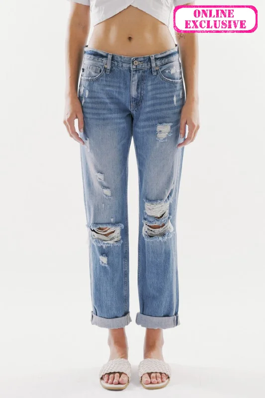 Fall SaleMID RISE CLASSIC BOYFRIEND | KANCAN