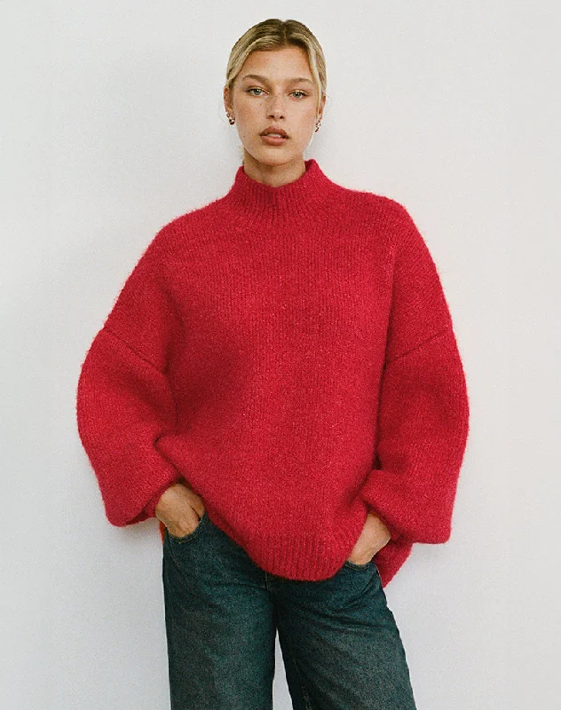 Discount OfferAmato Oversized Jumper in Red