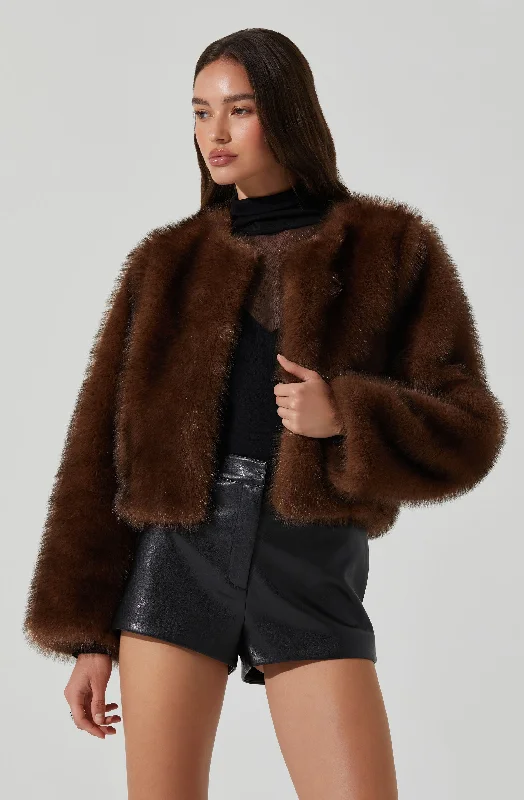 Stock ClearanceDoxey Faux Fur Cropped Jacket