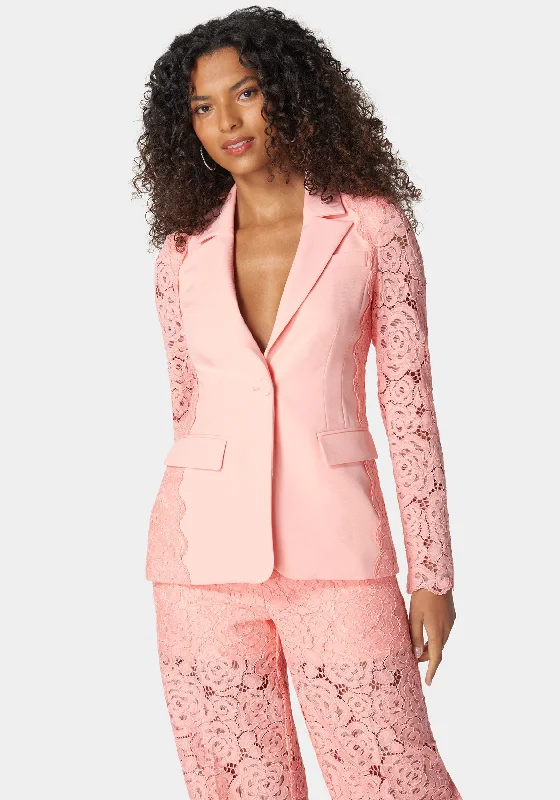 Free ShippingLace Combo Tailored Jacket