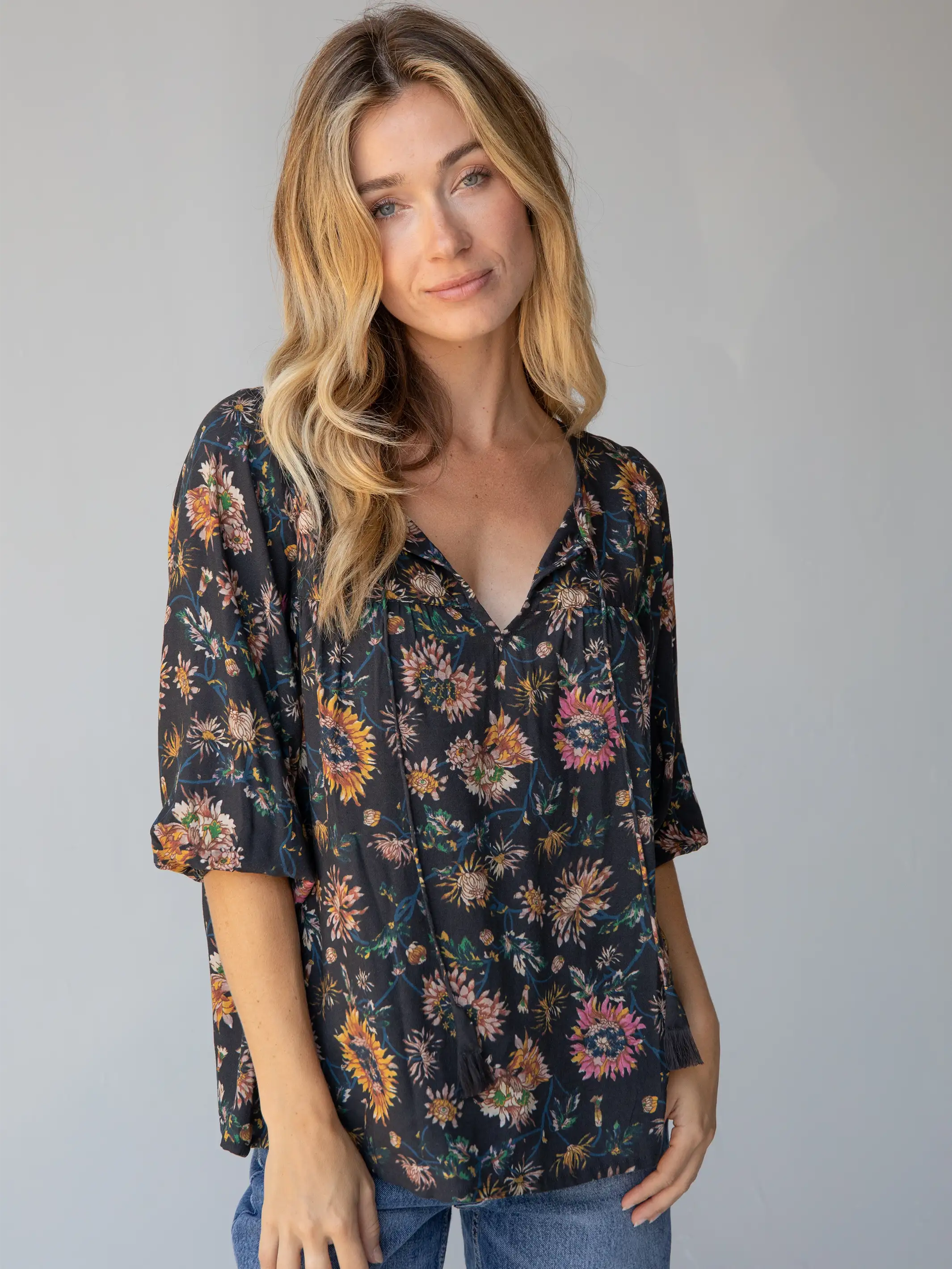 Exclusive AccessMaribel Top - Black Floral