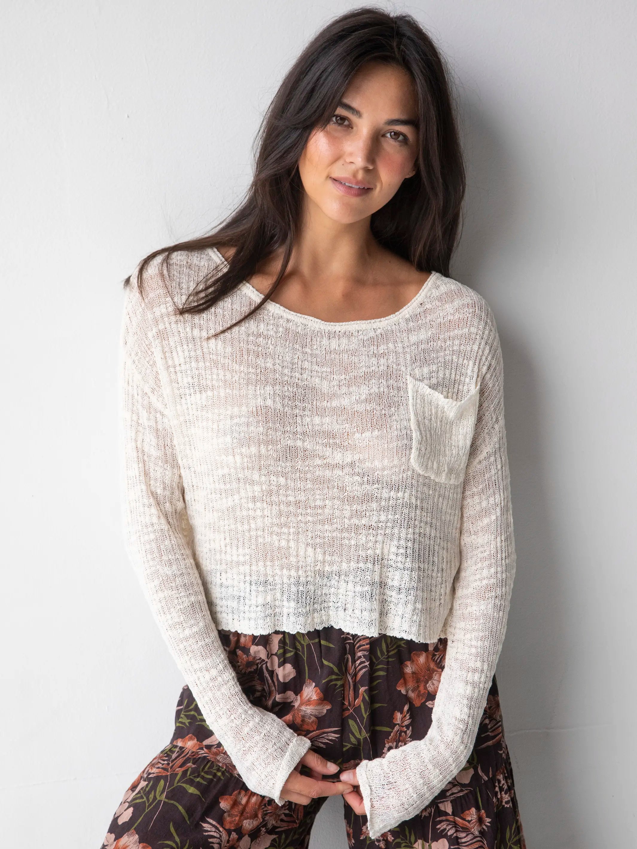 Economical ChoicePatti Layering Sweater - Cream